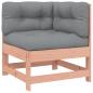 Preview: 4-tlg. Garten-Lounge-Set mit Kissen Massivholz Douglasie