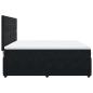 Preview: Boxspringbett mit Matratze Schwarz 180x200 cm Samt
