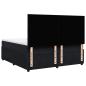 Preview: Boxspringbett mit Matratze Schwarz 180x200 cm Samt
