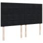 Preview: Boxspringbett mit Matratze Schwarz 180x200 cm Samt