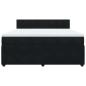 Preview: Boxspringbett mit Matratze Schwarz 180x200 cm Samt