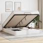 Preview: ARDEBO.de - Ottoman-Bett mit Matratze & LEDs Weiß 180x200 cm Kunstleder