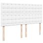 Preview: Ottoman-Bett mit Matratze & LEDs Weiß 180x200 cm Kunstleder