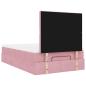 Preview: Ottoman-Bett mit Matratzen Rosa 120x200 cm Samt