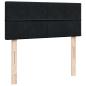 Preview: Ottoman-Bett mit Matratze Schwarz 120x200 cm Samt