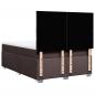Preview: Boxspringbett mit Matratze Dunkelbraun 160x200 cm Stoff
