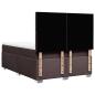 Preview: Boxspringbett mit Matratze Dunkelbraun 160x200 cm Stoff