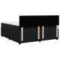 Preview: Boxspringbett mit Matratze Schwarz 180x200 cm Samt