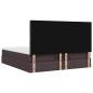 Preview: Ottoman-Bett mit Matratze Dunkelbraun 160x200 cm Stoff