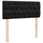 Preview: Ottoman-Bett mit Matratze & LEDs Schwarz 120x200 cm Samt