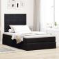 Preview: Ottoman-Bett mit Matratzen Schwarz 120x200 cm Samt