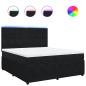 Preview: Boxspringbett mit Matratze Schwarz 180x200 cm Samt