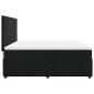 Preview: Boxspringbett mit Matratze Schwarz 180x200 cm Samt