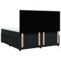 Preview: Boxspringbett mit Matratze Schwarz 180x200 cm Samt