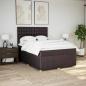 Preview: Boxspringbett mit Matratze Dunkelbraun 160x200 cm Stoff