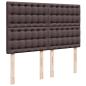 Preview: Boxspringbett mit Matratze Dunkelbraun 160x200 cm Stoff