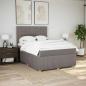 Preview: Boxspringbett mit Matratze Taupe 160x200 cm Stoff