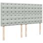 Preview: Ottoman-Bett mit Matratzen Hellgrau 200x200 cm Samt