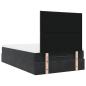 Preview: Ottoman-Bett mit Matratzen Schwarz 120x200 cm Samt