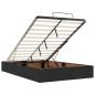 Preview: Ottoman-Bett mit Matratzen & LEDs Schwarz 120x200 cm Samt