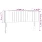 Preview: LED Kopfteil Schwarz 147x16x78/88 cm Stoff