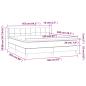 Preview: Boxspringbett mit Matratze Dunkelbraun 160x200 cm Stoff