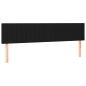 Preview: Boxspringbett mit Matratze Schwarz 160x200 cm Stoff