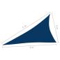 Preview: Sonnensegel Oxford-Gewebe Dreieckig 3x4x5 m Blau
