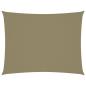 Preview: Sonnensegel Oxford-Gewebe Rechteckig 5x6 m Beige