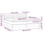 Preview: Boxspringbett mit Matratze Schwarz 200x200 cm Stoff