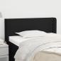 Preview: ARDEBO.de - Kopfteil mit Ohren Schwarz 93x16x78/88 cm Stoff