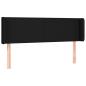 Preview: LED Kopfteil Schwarz 147x16x78/88 cm Stoff