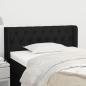 Preview: ARDEBO.de - Kopfteil mit Ohren Schwarz 93x16x78/88 cm Stoff