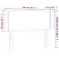 Preview: Kopfteil mit Ohren Schwarz 83x16x78/88 cm Stoff