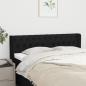 Preview: ARDEBO.de - Kopfteil mit Ohren Schwarz 147x16x78/88 cm Stoff