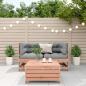 Preview: 3-tlg. Garten-Lounge-Set mit Kissen Massivholz Douglasie