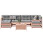 Preview: ARDEBO.de - 7-tlg. Garten-Lounge-Set mit Kissen Massivholz Douglasie