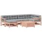 Preview: 7-tlg. Garten-Lounge-Set mit Kissen Massivholz Douglasie