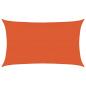 Preview: Sonnensegel 160 g/m² Rechteckig Orange 5x8 m HDPE