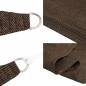 Preview: Sonnensegel 160 g/m² Trapezform Braun 4/5x4 m HDPE