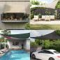 Preview: ARDEBO.de - Sonnensegel 160 g/m² Dreieckig Schwarz 5x7x7 m HDPE
