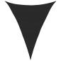 Preview: Sonnensegel 160 g/m² Dreieckig Schwarz 5x7x7 m HDPE