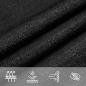 Preview: Sonnensegel 160 g/m² Dreieckig Schwarz 5x7x7 m HDPE