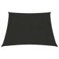 Preview: Sonnensegel 160 g/m² Schwarz 4/5x3 m HDPE