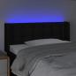 Preview: LED Kopfteil Schwarz 83x16x78/88 cm Stoff