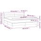 Preview: Boxspringbett mit Matratze Schwarz 160x200 cm Stoff