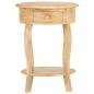 Preview: Beistelltisch 37x37x61 cm Massivholz Mango