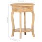Preview: Beistelltisch 37x37x61 cm Massivholz Mango