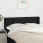 Preview: ARDEBO.de - Kopfteil mit Ohren Schwarz 147x16x78/88 cm Stoff
