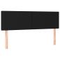 Preview: Boxspringbett mit Matratze Schwarz 140x200 cm Stoff